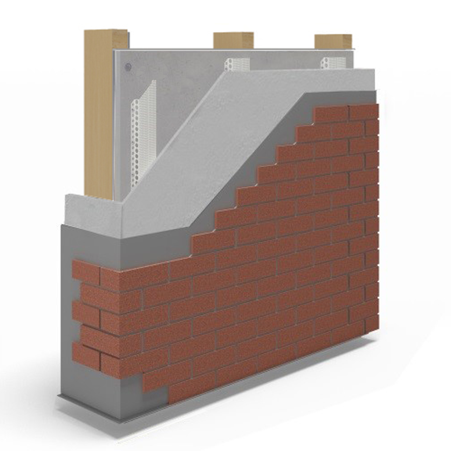 Epsitec Render Carrier Board External Wall Insulation System - BBA_19_5711_PS1 - Timber Frame - Drainage Cavity - Brick Slip