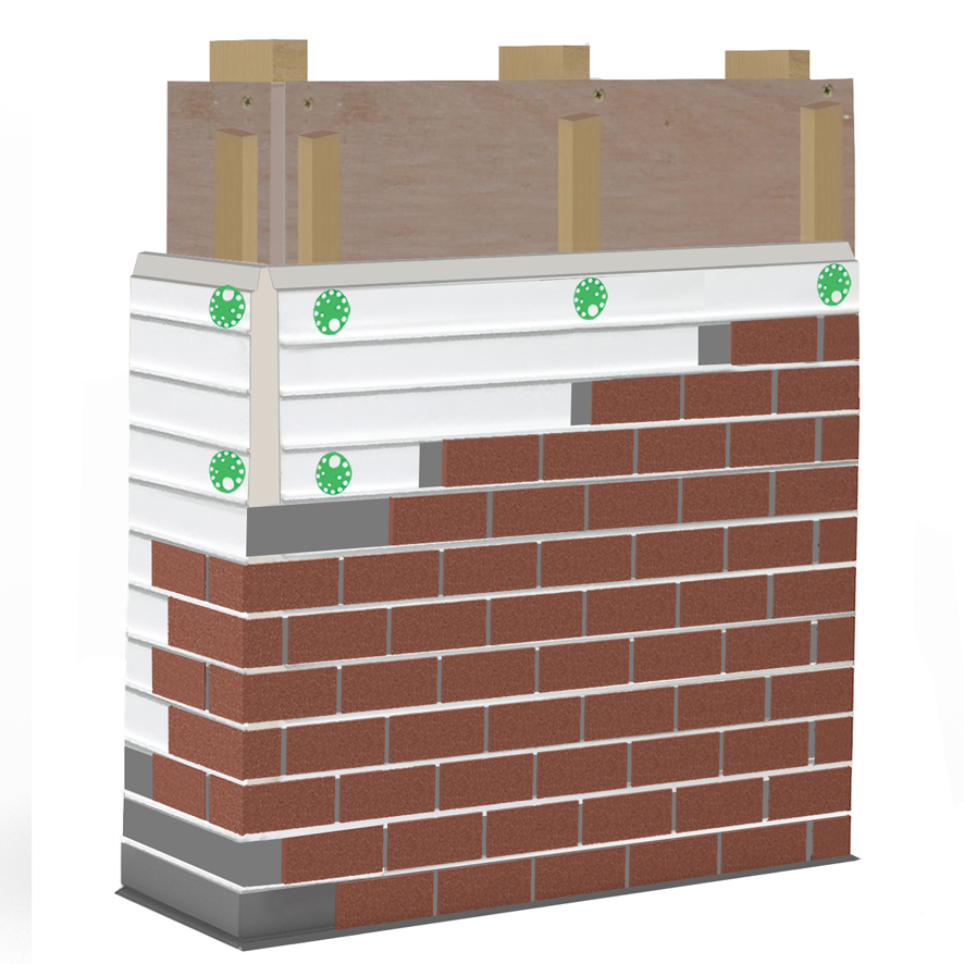 Wetherby Modular BS External Wall Insulation System - BAW_18_027_S_A_UK - Timber Frame - Drainage Cavity - WBS Brick Slip