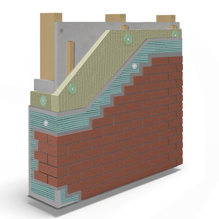 Wetherby A1 Modular 3 External Wall Insulation System - BAW_20_147_S_A_UK - Timber Frame - Drainage Cavity - Mineral Wool - WBS Brick Slip 7