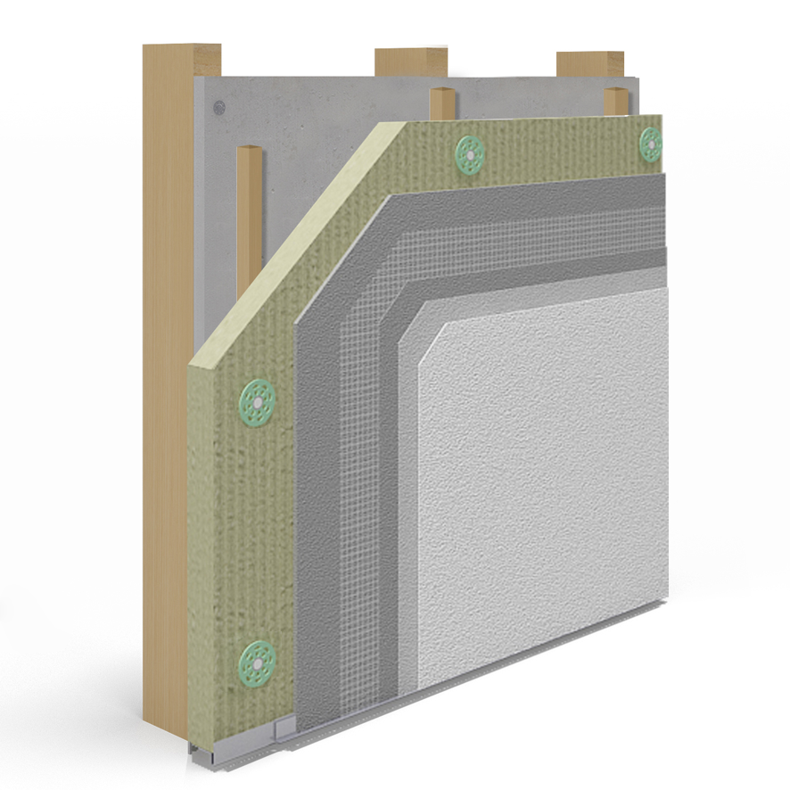 Epsitec External Wall Insulation System - BBA_09_4625_PS4 - Timber Frame - Mineral Wool - Silicone
