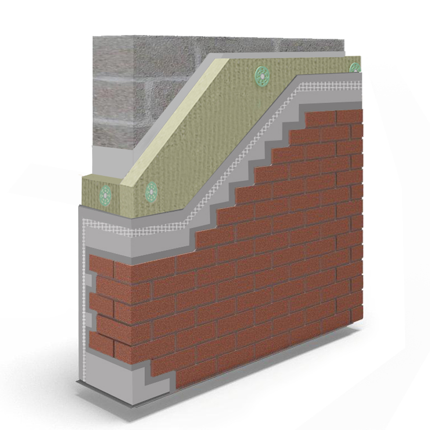 Epsibrick 7 External Wall Insulation System - BBA_14_5137_PS2 - Stone Wool - Mineral Fibre - Brick Slips