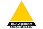 KIWA Certification - BDA Agrément - BAW-20-145-S-A-UK